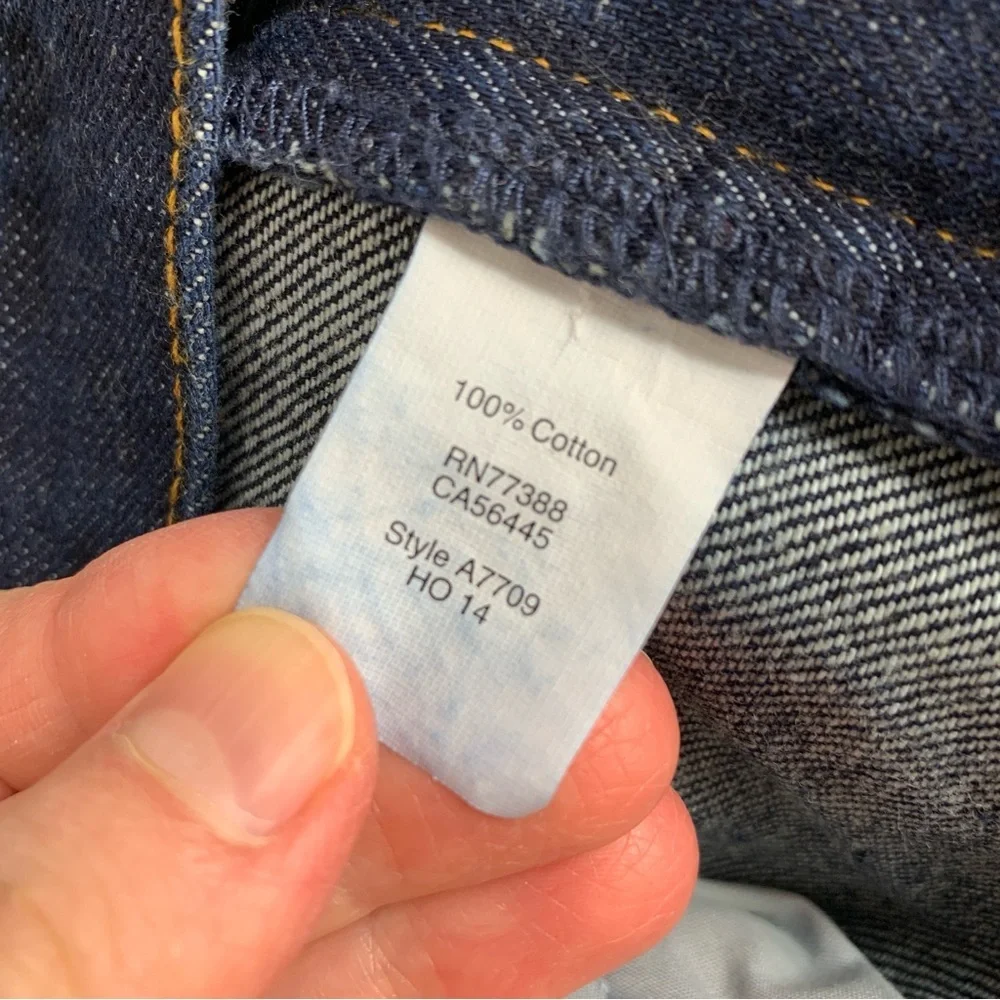 J. Crew Sutton Dark Wash 100% Cotton Jeans 33 x 32”